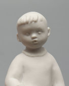 Статуэтка «Мальчик с лошадкой» из серии «Счастливое детство», скульптор Столбова Г. С., бисквит, ЛФЗ, 1960-е