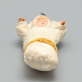 Старая ватная ёлочная игрушка «Пеленашка», СССР, 1940-50 гг.