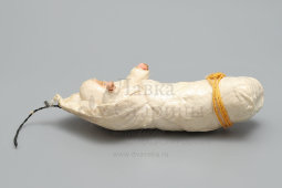 Старая ватная ёлочная игрушка «Пеленашка», СССР, 1940-50 гг.