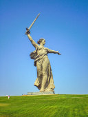 Скульптура, кабинетная версия памятника «Родина-мать зовёт!​», авторы Вучетич Е. В., Никитин Н. В., силумин, СССР, 1960-70 гг.