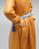 Антикварная фарфоровая статуэтка «Танцующий мужик», Гарднер, бисквит, 19 в.