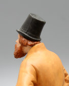 Антикварная фарфоровая статуэтка «Танцующий мужик», Гарднер, бисквит, 19 в.