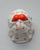 Горчичница с крышкой «Старуха», скульптор Данько Н. Я., фарфор, ЛФЗ, 1930-е