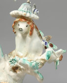 Авторская статуэтка «Старая дева» (Филянская), скульптор Сергеев В. А., ЗиК Конаково, 1988 г.