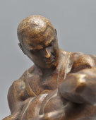 Спортивная скульптура «Борцы», скульптор М. Г. Манизер, бронза, СССР, 1950-е