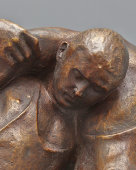 Спортивная скульптура «Борцы», скульптор М. Г. Манизер, бронза, СССР, 1950-е