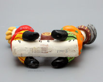 Дымковская игрушка «На бревне», керамика