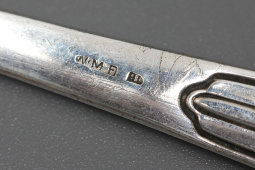 Винтажная десертная вилка с серебрением, WMF, Германия, сер. 20 в.