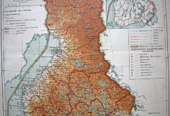 Старинная карта «Финляндия»