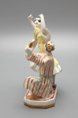 Cтатуэтка «Танцующие таджики», скульптор Малышева Н. А., Дулево, 1957 г.