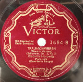 Пластинка Made in USA: Vladimir Horowitz – Mazurka in F minor/Traumeswirren 1930-е гг.