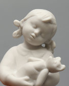 Статуэтка «Колыбельная», скульптор Столбова Г. С., бисквит, ЛФЗ, 1950-60 гг.