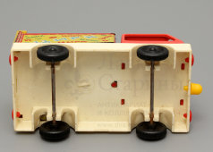Советская игрушечная машинка «Цирк цирк цирк», пластмасса, жесть, СССР, 1970-80 гг.