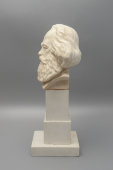 Бюст «Карл Маркс», скульптор Кузнецов В. В., агитационный фарфор СССР, ЛФЗ, 1918 г.