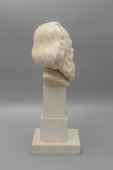 Бюст «Карл Маркс», скульптор Кузнецов В. В., агитационный фарфор СССР, ЛФЗ, 1918 г.