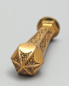 Старинная бронзовая сургучная печать с буквами, Франция, н. 20 в.