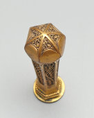 Старинная бронзовая сургучная печать с буквами, Франция, н. 20 в.