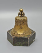 Антикварный колокольчик на подставке «Царь-колокол» для вызова прислуги, бронза, Россия, 19 в.