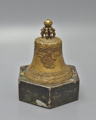 Антикварный колокольчик на подставке «Царь-колокол» для вызова прислуги, бронза, Россия, 19 в.