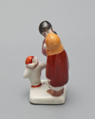 Статуэтка, скульптурная группа «Кумушки. Затянувшийся разговор», скульптор Ю. М. Львов, авторская подпись, Первомайский фарфоровый завод (Песочное), 1980-90 гг.