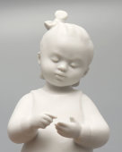 Статуэтка «Первосчет», скульптор Г. С. Столбова, бисквит, ЛФЗ, 1950-е