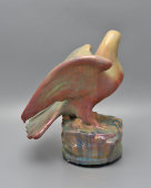 Статуэтка «Голубь», обливная ​керамика, Гжельский керамический завод, 1950-е