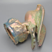 Статуэтка «Голубь», обливная ​керамика, Гжельский керамический завод, 1950-е