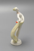 Статуэтка «Художественная гимнастика», скульптор Фёдорова Т. А., фарфор, ЛЗФИ, 1950-60 гг.