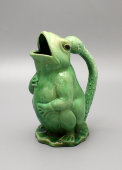 Старинный фаянсовый кувшин «Лягушка», Тов-во М. С. Кузнецова, кон. 19, нач. 20 в.
