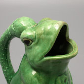Старинный фаянсовый кувшин «Лягушка», Тов-во М. С. Кузнецова, кон. 19, нач. 20 в.