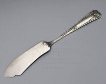 Винтажный нож для рыбы из комплекта столового серебра 800 пробы, Европа, 1950-е
