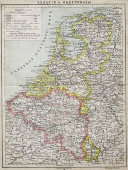 Старинная карта «Бельгия и Нидерланды»