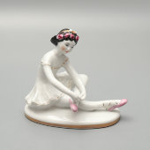 Статуэтка «Маленькая балерина», скульптор Велихова С. Б., ЛФЗ, 1950-60 гг.