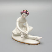 Статуэтка «Маленькая балерина», скульптор Велихова С. Б., ЛФЗ, 1950-60 гг.