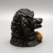 Чернильница большого размера «Голова пуделя», венская бронза, кон. 19, нач. 20 в.