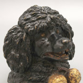 Чернильница большого размера «Голова пуделя», венская бронза, кон. 19, нач. 20 в.