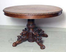 Круглый стол в стиле Генриха II, дуб, Европа