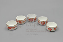 Винтажный столовый сервиз «Красный дракон», фарфор Мейсен (Meissen), Германия, 2-я пол. 20 в.