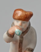 Статуэтка, скульптурная группа «На прорубь» из серии «Большая стирка», скульптор Ю. М. Львов, авторская подпись, Первомайский фарфоровый завод (Песочное), 1980-90 гг.