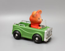 Детская механическая игрушка «Медведь-шофер», СССР, 1960-70 гг.