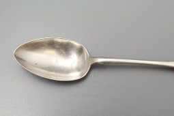 Старинная столовая серебряная ложка, 84 проба, мастерская Павлова Н. П., Москва, 1899-1908 гг. 