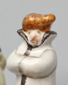 Статуэтка, скульптурная группа «На проруби» из серии «Большая стирка», скульптор Ю. М. Львов, авторская подпись, Первомайский фарфоровый завод (Песочное), 1980-90 гг.