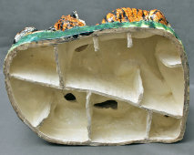 Большая интерьерная скульптура «Тигры», скульптор Наталья Щукина, Конаковский фаянс, 1980-90 гг.