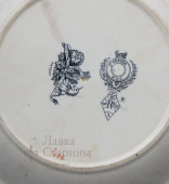 Коллекционная антикварная тарелка «Монумент князя Воронцова»