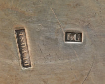 Старинная керосиновая лампа «Цветочный букет», Франция, горелка компании Hugo Schneider (Германия), кон. 19, нач. 20 вв.