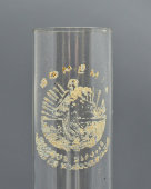 Старинная керосиновая лампа «Цветочный букет», Франция, горелка компании Hugo Schneider (Германия), кон. 19, нач. 20 вв.