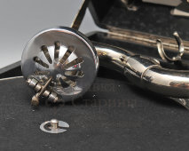 Советский патефон-чемоданчик, модель ПТ-3, Ленинградский граммофонный завод, НКМ Главширпотреб, 1938-39 гг.