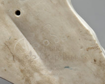 Статуэтка «Пантера», пробная работа, скульптор Блохин В. И., подпись автора в тесте, фарфор, ЛФЗ, 1946 г.