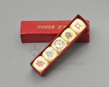 Винтажный набор игральных костей для покера (Poker d