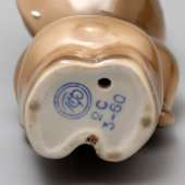 Символ Олимпиады-80 «Олимпийский мишка», фарфор, Полтавский завод, 1979-80 гг.